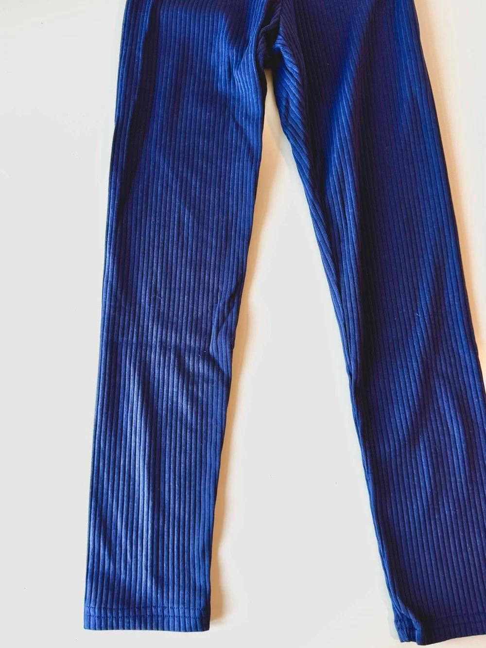 Old Navy Girls Navy Blue Ribbed Leggings Size 8 Medium